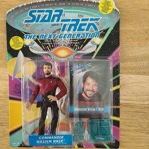 1993 Star Trek TNG Commander William T. Riker Playmates Figure Sealed 607490